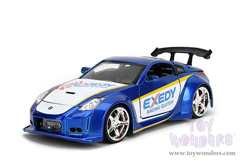 Jada Toys JDM Tuners™ - Nissan 350Z "Exedy Racing Clutch" (2003, 1/24, diecast model car, Candy Blue/White) 35959