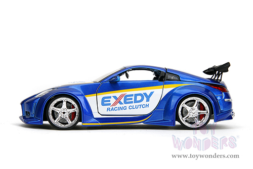 Jada Toys JDM Tuners™ - Nissan 350Z "Exedy Racing Clutch" (2003, 1/24, diecast model car, Candy Blue/White) 35959