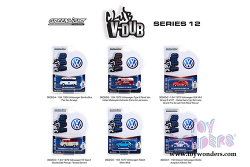 Greenlight - Club Vee-Dub Series 12 (1/64 scale diecast model car, Asstd.) 36020/48