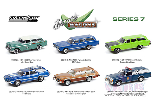 Greenlight - Estate Wagons Series 7 (1/64 scale diecast model car, Asstd.) 36040/48
