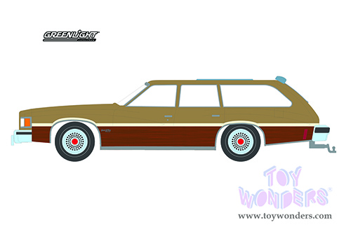 Greenlight - Estate Wagons Series 7 | Pontiac Grand LeMans Safari (1976, 1/64 scale diecast model car, Sandstone Gold Metallic with Woodgrain Sides) 36040E/48