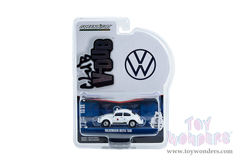  Greenlight - Club Vee-Dub Series 14 | Volkswagen Beetle Taxi in White - Taxco, Mexico (1/64 scale diecast model car, White) 36050F/48