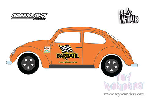  Greenlight - Club Vee-Dub Series 15 | Classic Volkswagen Beetle - Bardahl "Protect What Moves You" (1/64 scale diecast model car, Orange) 36060F/48