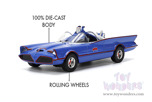 Jada Toys - Hollywood Rides | DC Comics Batman™ Classic TV Series Batmobile™ (1966, 1/32 scale diecast model car, Blue) 36097