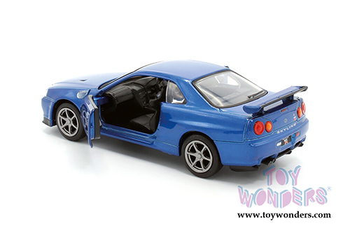 Tayumo - Nissan Skyline GT-R34 V Spec II (1/36 scale diecast model car, Blue) 36115211