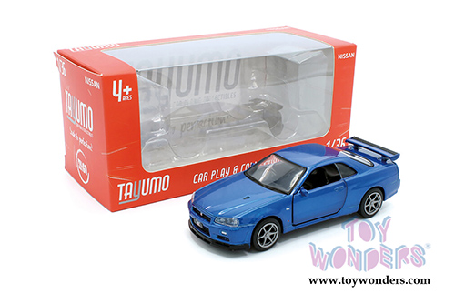 Tayumo - Nissan Skyline GT-R34 V Spec II (1/36 scale diecast model car, Blue) 36115211
