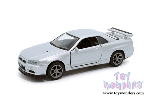 Tayumo - Nissan Skyline GT-R34 V Spec II (1/36 scale diecast model car, Silver) 36115212