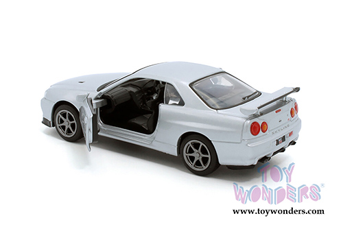 Tayumo - Nissan Skyline GT-R34 V Spec II (1/36 scale diecast model car, Silver) 36115212
