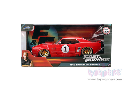 Jada Toys Fast & Furious - Chevrolet® Camaro® #1 (1969, 1/24 scale diecast model car, Glossy Red) 36151