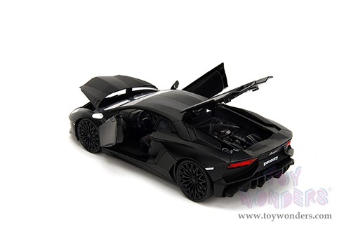 Jada Toys Fast & Furious - Shaw's Lamborghini Aventador "Furious 7" (1/24 scale diecast model car, Matte Black) 36152
