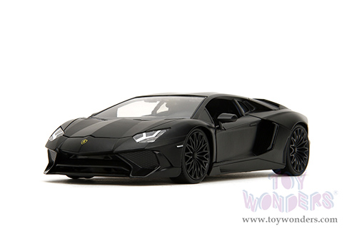 Jada Toys Fast & Furious - Shaw's Lamborghini Aventador "Furious 7" (1/24 scale diecast model car, Matte Black) 36152