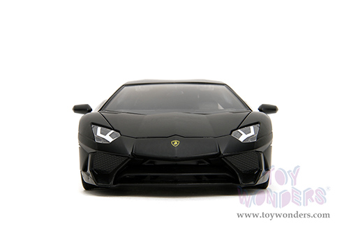 Jada Toys Fast & Furious - Shaw's Lamborghini Aventador "Furious 7" (1/24 scale diecast model car, Matte Black) 36152