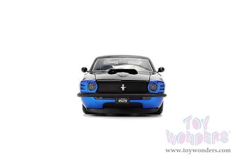 Jada Toys Bigtime Muscle - Ford Mustang Boss 429 Hardtop (1970, 1/24 scale diecast model car, Candy Blue/Black Flames) 36154