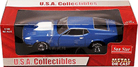 Show product details for Sun Star USA - Ford Mustang Hard Top (1971, 1:18, Pastel Blue) 3616