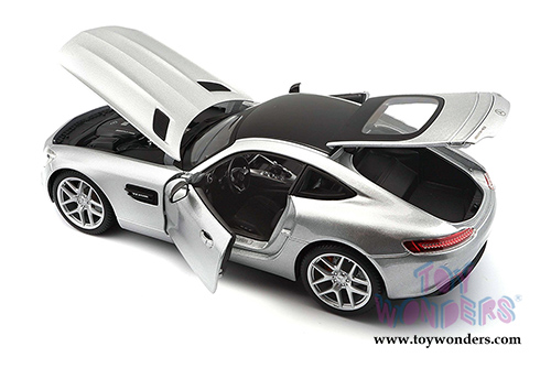Maisto Premiere - Mercedes-Benz AMG GT Hardtop (1/18 scale diecast model car, Silver) 36204SV