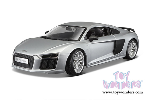 Maisto Premiere - Audi R8 V10 Plus Hardtop (1/18 scale diecast model car, Silver) 36213SV