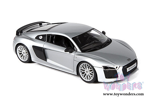 Maisto Premiere - Audi R8 V10 Plus Hardtop (1/18 scale diecast model car, Silver) 36213SV