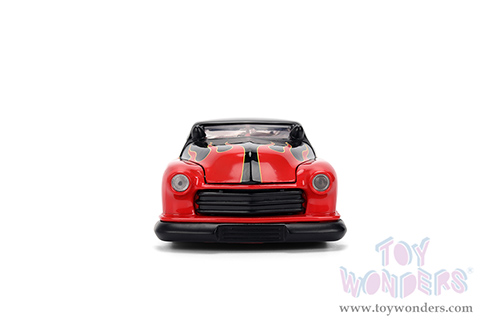 Jada Toys - Hollywood Rides | Disney Mercury with Vintage Mickey Mouse Diecast Figure (1951, 1/24, diecast model car, Black/Red flames) 36272