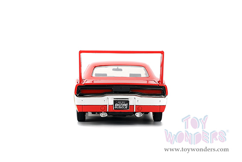 Jada Toys Bigtime Muscle - Dodge Charger Daytona #33 (1969, 1/24 scale diecast model car, Red/Gold) 36297