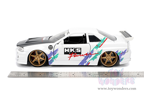 Jada Toys JDM Tuners™ - Nissan Skyline GT-R (R34) "HKS Power" (2002, 1/24, diecast model car, White) 36339