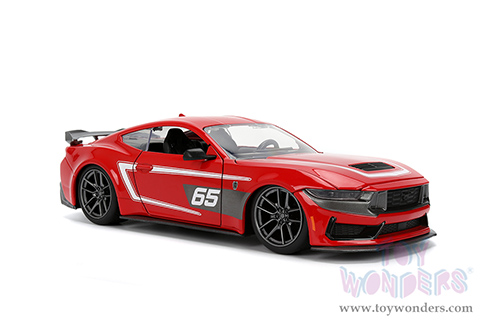 Jada Toys Bigtime Muscle - Ford Mustang Dark Horse #65 (2024, 1/24 scale diecast model car, Glossy Red) 36346