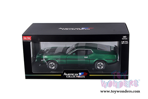 Sun Star USA - Ford Mustang MACH 1 Hardtop (1971, 1/18 scale diecast model car, Grabber Green) 3634GN