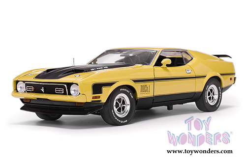 Sun Star USA - Ford Mustang MACH 1 Hardtop (1971, 1/18 scale diecast model car, Medium Bright Yellow) 3635YL