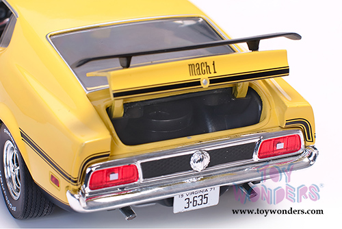 Sun Star USA - Ford Mustang MACH 1 Hardtop (1971, 1/18 scale diecast model car, Medium Bright Yellow) 3635YL