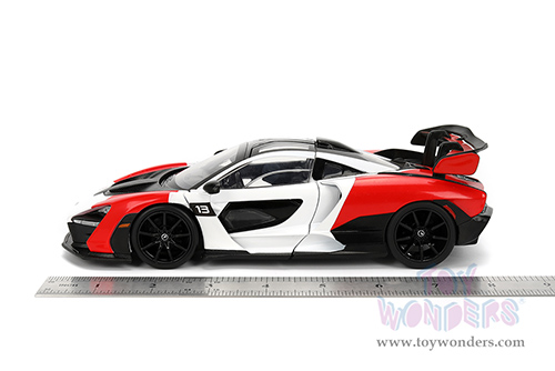 Jada Toys Hyper-Spec - McLaren Senna Hardtop (1/24, diecast model car, Red/White/Black) 36370