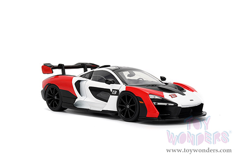 Jada Toys Hyper-Spec - McLaren Senna Hardtop (1/24, diecast model car, Red/White/Black) 36370