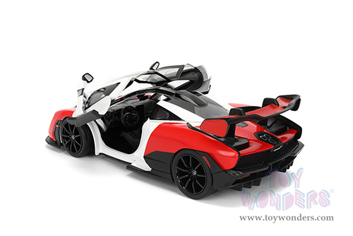Jada Toys Hyper-Spec - McLaren Senna Hardtop (1/24, diecast model car, Red/White/Black) 36370