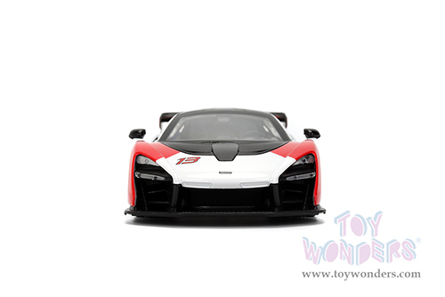 Jada Toys Hyper-Spec - McLaren Senna Hardtop (1/24, diecast model car, Red/White/Black) 36370