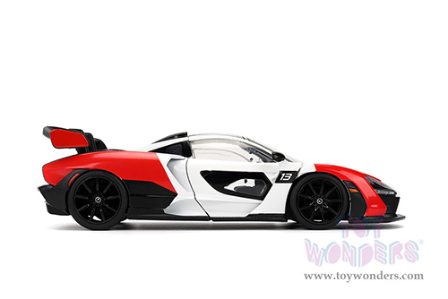 Jada Toys Hyper-Spec - McLaren Senna Hardtop (1/24, diecast model car, Red/White/Black) 36370