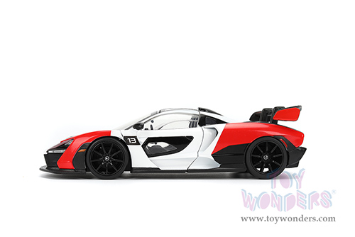 Jada Toys Hyper-Spec - McLaren Senna Hardtop (1/24, diecast model car, Red/White/Black) 36370