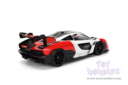 Jada Toys Hyper-Spec - McLaren Senna Hardtop (1/24, diecast model car, Red/White/Black) 36370
