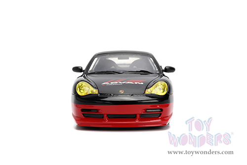 Jada Toys Hyper-Spec - Porsche 911 GT3 RS (996) #33 ADVAN (1/24, diecast model car, Black/Red) 36371