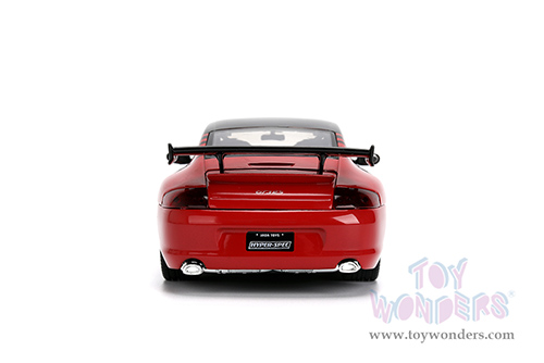 Jada Toys Hyper-Spec - Porsche 911 GT3 RS (996) #33 ADVAN (1/24, diecast model car, Black/Red) 36371