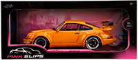 Jada Toys Pink Slips - Porsche RWB Body Kit Hibiki with Display Base (2016, 1/18 scale diecast model car, Glossy Orange) 36383