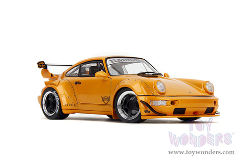 Jada Toys Pink Slips - Porsche RWB Body Kit Hibiki with Display Base (2016, 1/18 scale diecast model car, Glossy Orange) 36383
