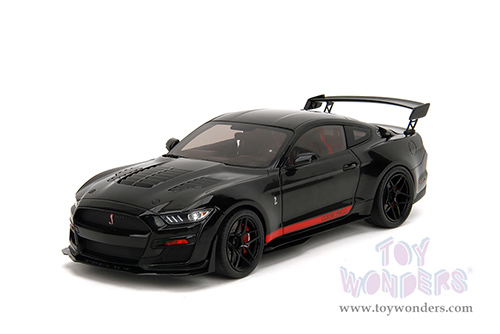 Jada Toys Pink Slips - Ford Shelby® GT500® "Code Red" with Display Base (2022, 1/18 scale diecast model car, Black) 36385
