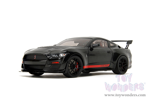 Jada Toys Pink Slips - Ford Shelby® GT500® "Code Red" with Display Base (2022, 1/18 scale diecast model car, Black) 36385