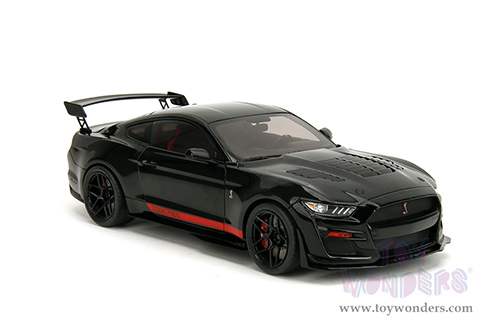 Jada Toys Pink Slips - Ford Shelby® GT500® "Code Red" with Display Base (2022, 1/18 scale diecast model car, Black) 36385