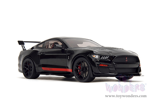 Jada Toys Pink Slips - Ford Shelby® GT500® "Code Red" with Display Base (2022, 1/18 scale diecast model car, Black) 36385