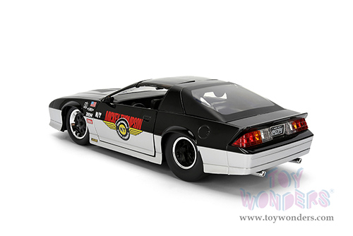 Jada Toys Bigtime Muscle - Chevrolet® Camaro® Z28 "Mickey Thompson" (1985, 1/24 scale diecast model car, Black/Silver) 36454