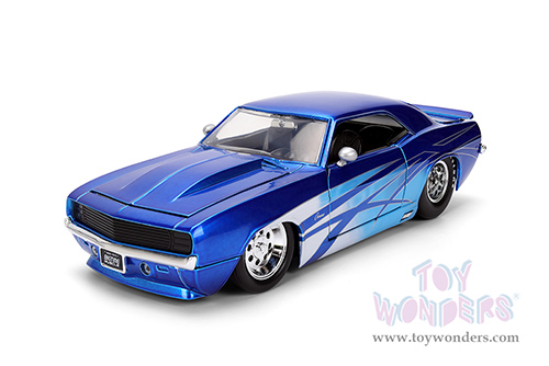 Jada Toys Bigtime Muscle - Chevrolet® Camaro® (1969, 1/24 scale diecast model car, Candy Blue) 36461