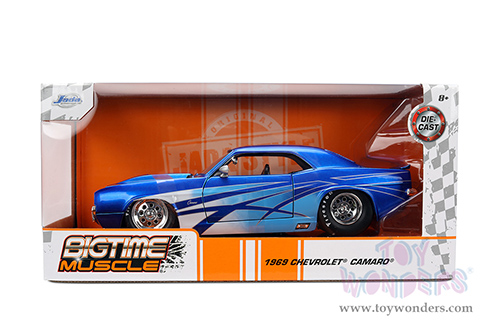 Jada Toys Bigtime Muscle - Chevrolet® Camaro® (1969, 1/24 scale diecast model car, Candy Blue) 36461