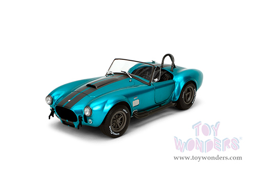 Jada Toys Pink Slips - Shelby® Cobra 427 MK2 with Display Base (1/18 scale diecast model car, Candy Teal) 36467