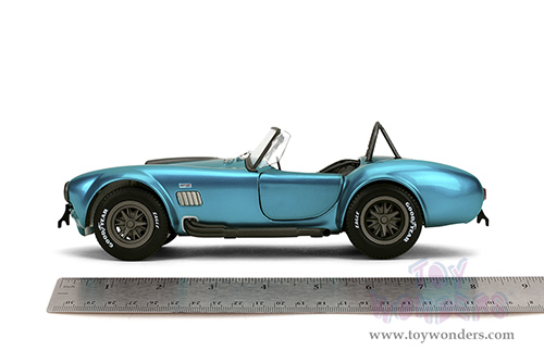 Jada Toys Pink Slips - Shelby® Cobra 427 MK2 with Display Base (1/18 scale diecast model car, Candy Teal) 36467