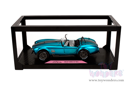 Jada Toys Pink Slips - Shelby® Cobra 427 MK2 with Display Base (1/18 scale diecast model car, Candy Teal) 36467