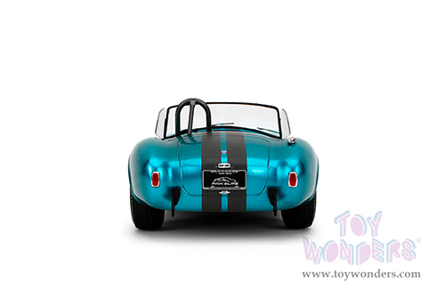 Jada Toys Pink Slips - Shelby® Cobra 427 MK2 with Display Base (1/18 scale diecast model car, Candy Teal) 36467
